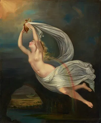 Iris carrying the waters of the River Styx to Olympus by Guy Head — digital art print download