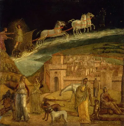 Phaeton Driving the Chariot of Phoebus by Итальянская школа, 1475-1500 — digital art print download