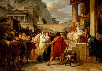 Caius Furius Cressinus Accused of Sorcery by Жан Пьер Сент-Ур, 1792 — digital art print download