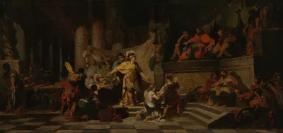Aeneas Offering Presents to King Latinus and Asking Him for the Hand of His Daughter by Жан-Батист Регно, 1778 — digital…