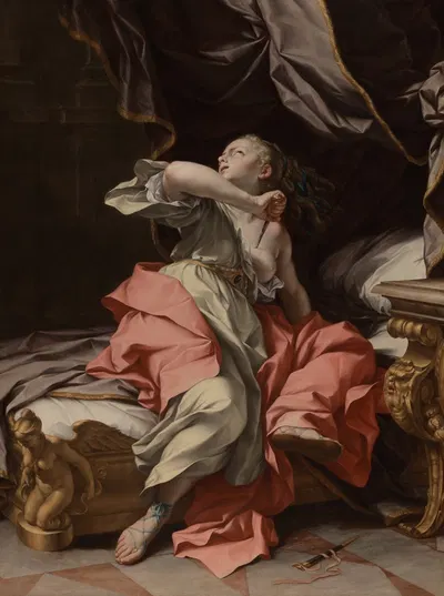 The Death of Lucretia by Ludovico Mazzanti — digital art print download