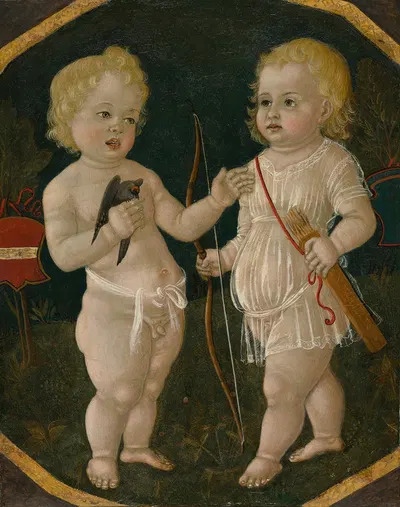 Two Putti by Matteo di Giovanni, 1490-1510 — digital art print download