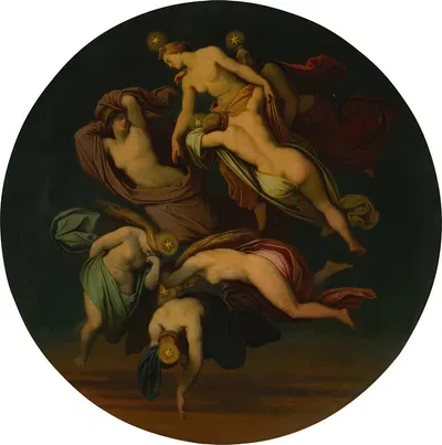 Die Plejaden by Moritz von Schwind — digital art print download