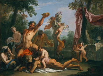 A Bacchanal by Себастьяно Риччи — digital art print download