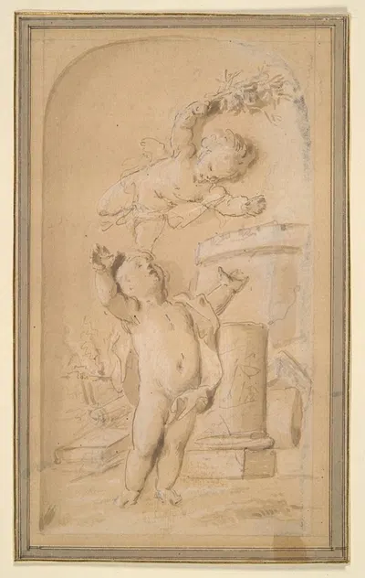 Two Cupids by Jacobus Buys — digital art print download