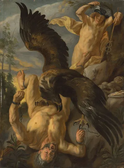 Prometheus Bound by Follower of Jacob Jordaens — digital art print download