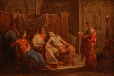 Virgil Reading the Aeneid to the Family of Augustus by Винченцо Камучини — digital art print download