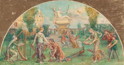 The Garden of Diana by Уилл Хикок Лоу — digital art print download