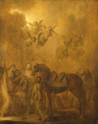 Allegory of the Stadtholdership of Prince Frederick Henry by Адриан Питерсз. Ван Де Венне, 1642 — digital art print download