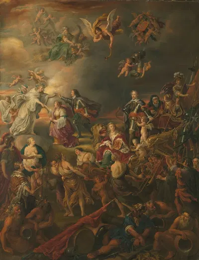 Allegory of the Peace under Stadholder Willem II by Adriaen Van Nieulandt, 1650 — digital art print download