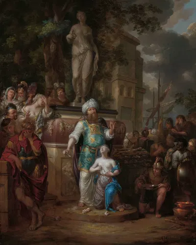 Sacrifice of Iphigenia by Arnold Houbraken, 1690 - 1700 — digital art print download