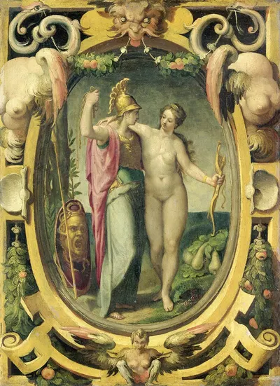 Venus and Minerva by Circle of Pellegrino Tibaldi — digital art print download