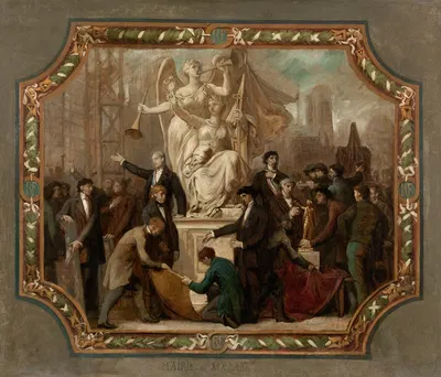 Allégorie des Arts (plafond) by Émile Bin, 1880 — digital art print download