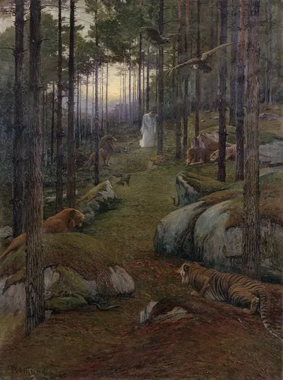 La charmeuse by Гастон Бетюн, 1895 — digital art print download