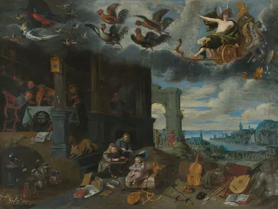 The Children of the Planet Mercury by Ян Брейгель младший, c. 1645 — digital art print download