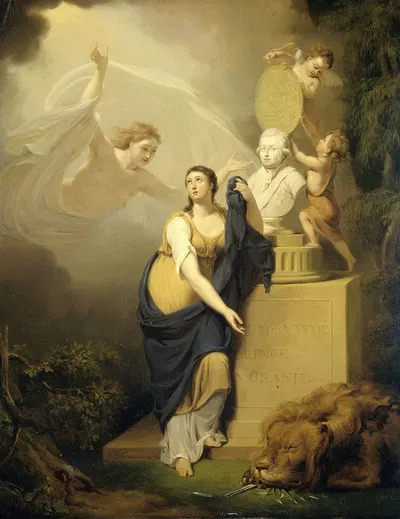 Allegory of the Death of William V, Prince of Orange, 1806 by Ян Виллем Пиненман, 1806 — digital art print download