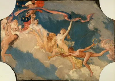 La Ville de Paris conviant le monde à ses fêtes by Жан-Жозеф-Бенжамен Констан, 1889 — digital art print download
