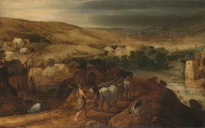 Hercules Steals the Oxen of Geryon by Йос де Момпер, 1590 - 1635 — digital art print download