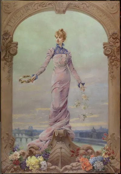Allégorie de la Ville de Paris by Луиза Аббема, 1901 — digital art print download