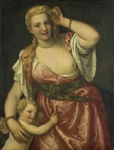 Venus and Cupid by Мастерская Паоло Веронезе, 1575 - 1590 — digital art print download