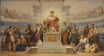 Le triomphe de la Ville de Paris by Франсуа-Эдуар Пико, 1842 — digital art print download