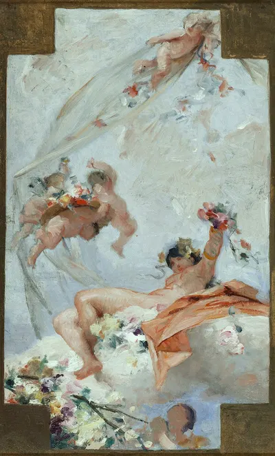 Les Fleurs by Габриэль Ферье, 1889 — digital art print download