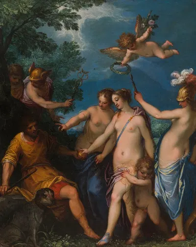 The Judgment of Paris by Hans Rottenhammer, 1597 — digital art print download