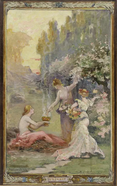 L'odorat – Parfums du soir by Henri-Eugène Delacroix, 1905-1908 — digital art print download