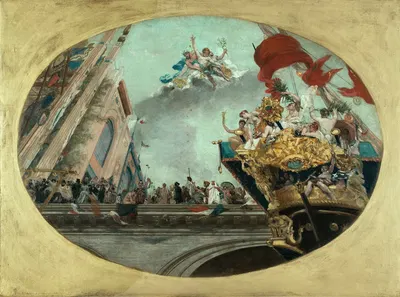 La Ville de Paris recevant les nations by Жан Жозеф Вертс, 1889 - 1891 — digital art print download