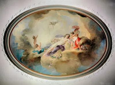 Le triomphe de Flore by Louis-Jean-François Lagrenée, 1770 — digital art print download
