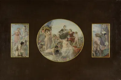 La Chasse. L'Abondance. La Pêche by Поль Александр Альфред Леруа, 1891 - 1892 — digital art print download