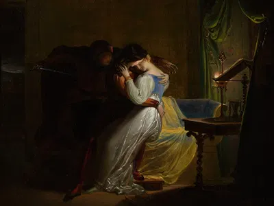 Paolo et Francesca by Pierre Claude François Delorme, 1820 — digital art print download