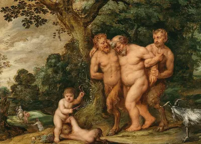 The drunken Silenus by Frans Wouters — digital art print download