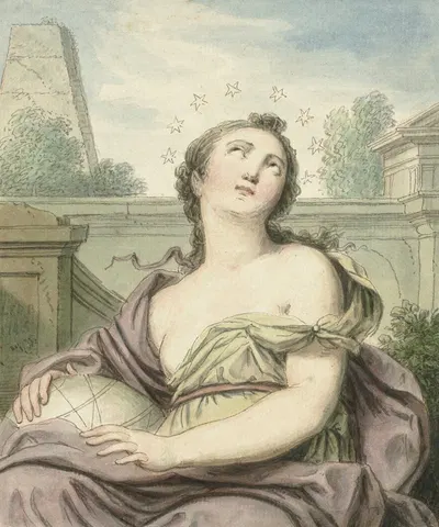 De Sterrenkunde by Луи Фабритиус Дюбург, 1745 — digital art print download