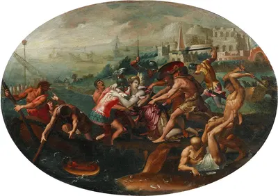 The abduction of Helen of Troy by Luca Penni — digital art print download