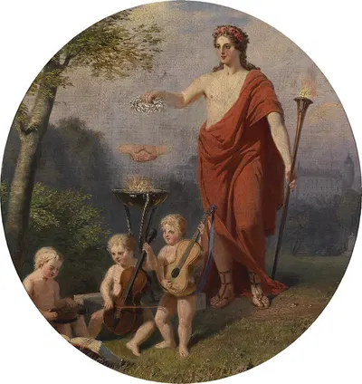 Allegorie auf die Wahrheit und Toleranz by Антон Эберт, 1858 — digital art print download