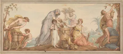 Allegory for Fall by Edward Francis Burney — digital art print download