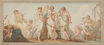 Allegory for Spring by Эдвард Фрэнсис Берни — digital art print download