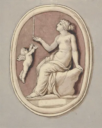 Venus and Cupid by Эдвард Фрэнсис Берни — digital art print download