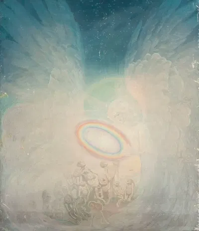 Angel and monsters by Kazimierz Stabrowski, 1920-1922 — digital art print download