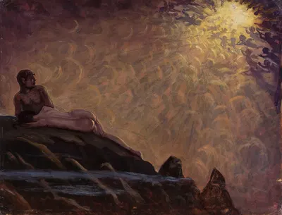 Fantastical composition by Kazimierz Stabrowski, 1924 — digital art print download