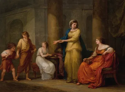 Cornelia, Mother of the Gracchi by Анжелика Кауфман, 1788 — digital art print download