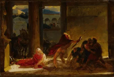 The Death of Pyrrhus by Anne Louis Girodet-Trioson — digital art print download