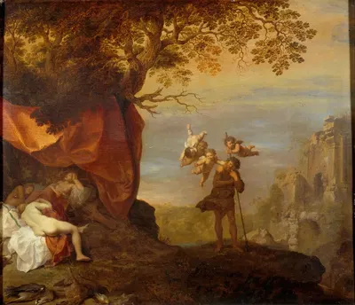 Cimon and Iphigenia by Корнелис Ван Поеленбурх, 1630 - 1640 — digital art print download