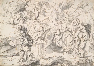 Destruction of Sodom by Jean-Baptiste Corneille — digital art print download