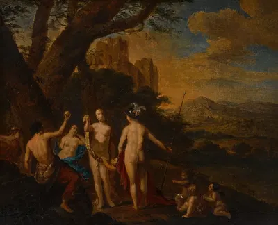 The Judgment of Paris by Dirck van der Lisse — digital art print download