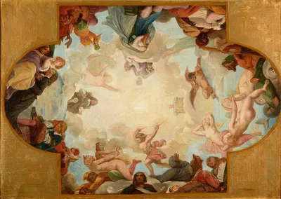 Décor plafonnant dédié à la Tragédie by Émile Bin — digital art print download