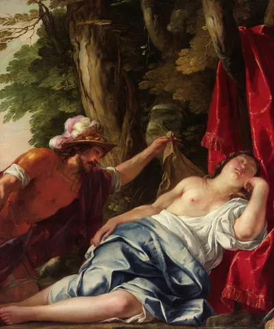 Mars and the vestal virgin by Жак Бланшар, 1638 — digital art print download