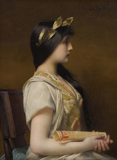 Sappho by Jules Joseph Lefebvre — digital art print download