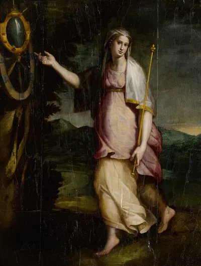 Allegorical Figure, Probably Prudence by Lorenzo Sabatini — digital art print download